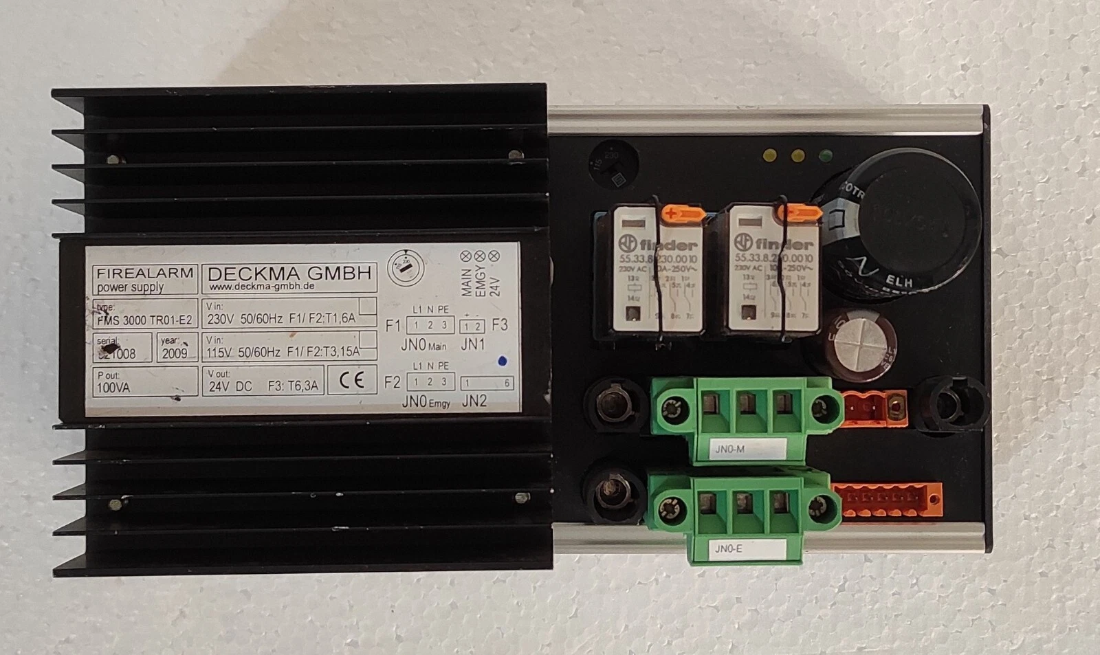Deckma FMS 3000 TR01-E2 GMBH Fire Alarm Power Supply Module FMS 3000